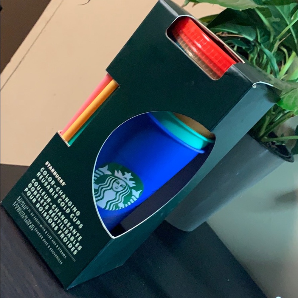 Starbucks color changing reusable cold cups
